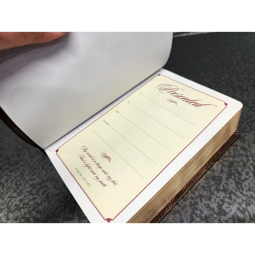 Hendrickson KJV Holy Bible Large Print Compact Reference Burgundy Bonded Leather